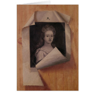 Trompe - l ' retrato del oeil de una señora