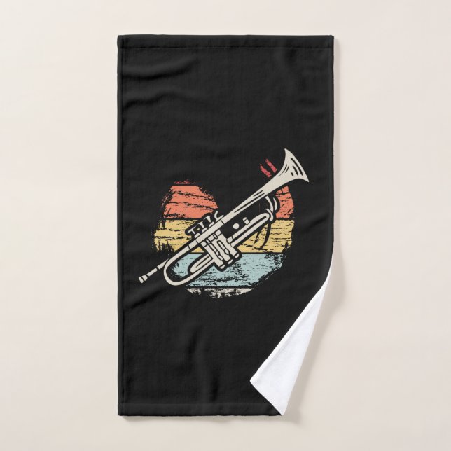 Trompeta Vintage  (Toalla de mano)