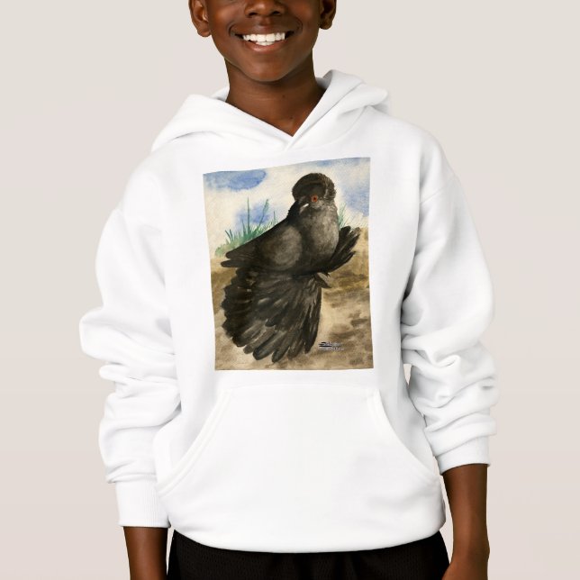 Trompetero inglés Dun Pigeon (Anverso)