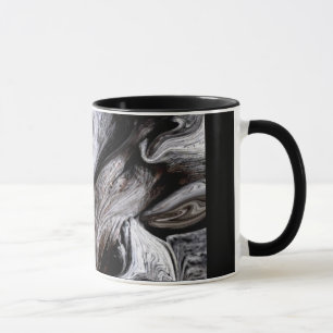 "TRONCO de ÁRBOL" 11 onzas. TAZA DE CAFÉ NEGRA D