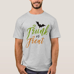Tronco de Halloween o camiseta de las palabras de