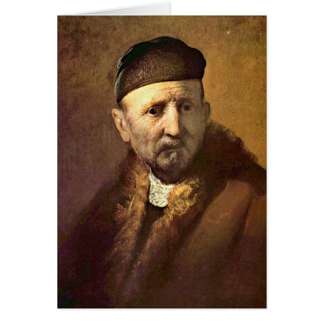 �Tronie� de un viejo hombre de Rembrandt (Frente)