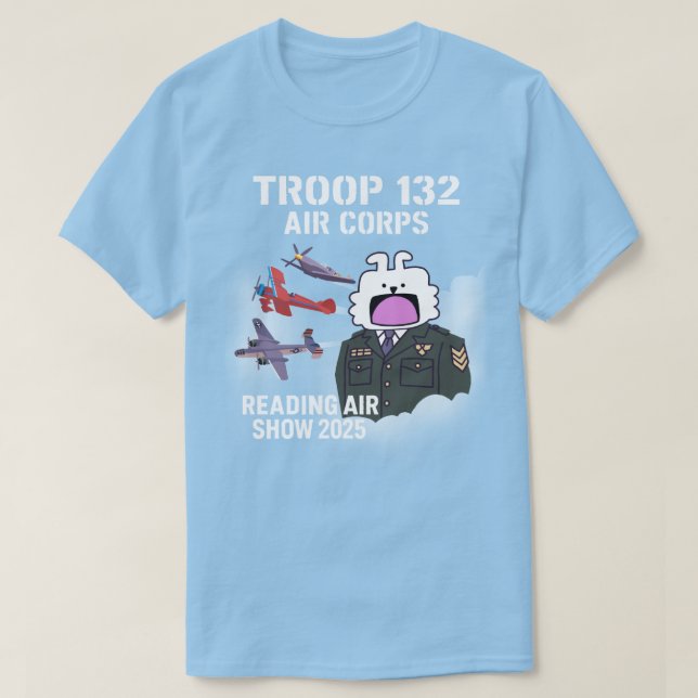 Tropa 132 - Lectura de la camiseta de clase B de l (Diseño del anverso)