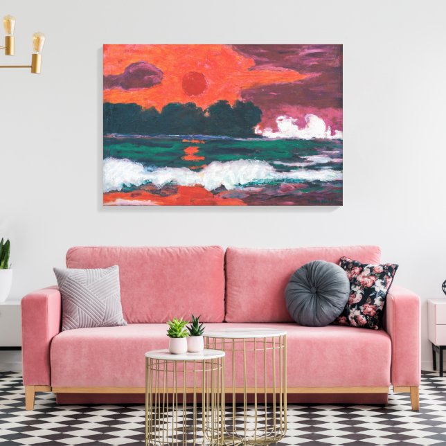 Tropensonne | Emil Nolde | Impresión de lienzo est (Insitu (Sala de estar))