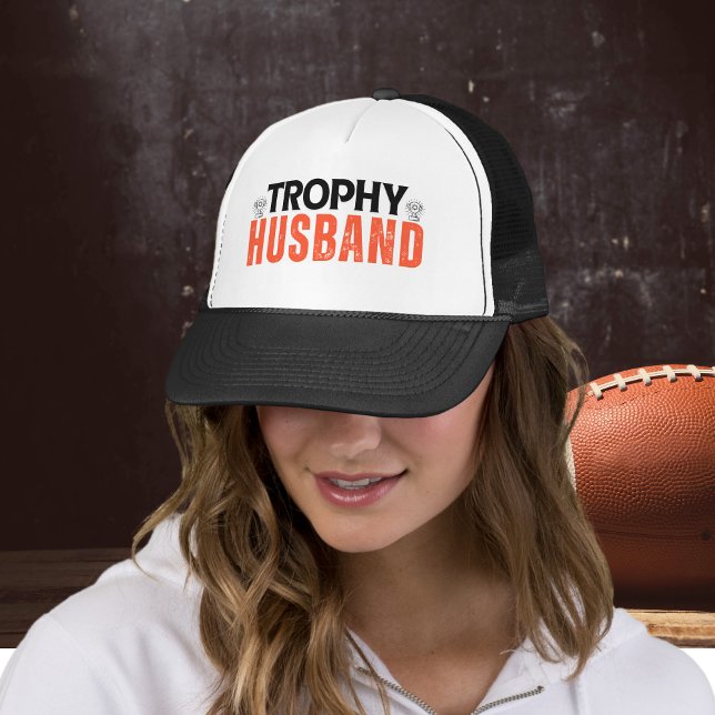 Trophy Husband Dad Cap - Funny Embroidered Gorra (Trophy Husband: The Perfect Gift for him Trucker Hat)