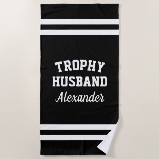 TROPHY HUSBAND graciosa toalla de playa para hombr