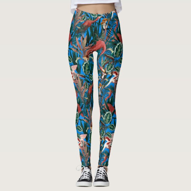 Tropical birds Leggings (Anverso)