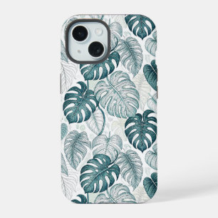 Tropical Botanical Green Monsteras