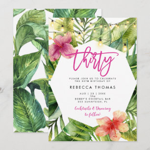 Tropical deja la invitación de la fiesta de cumple