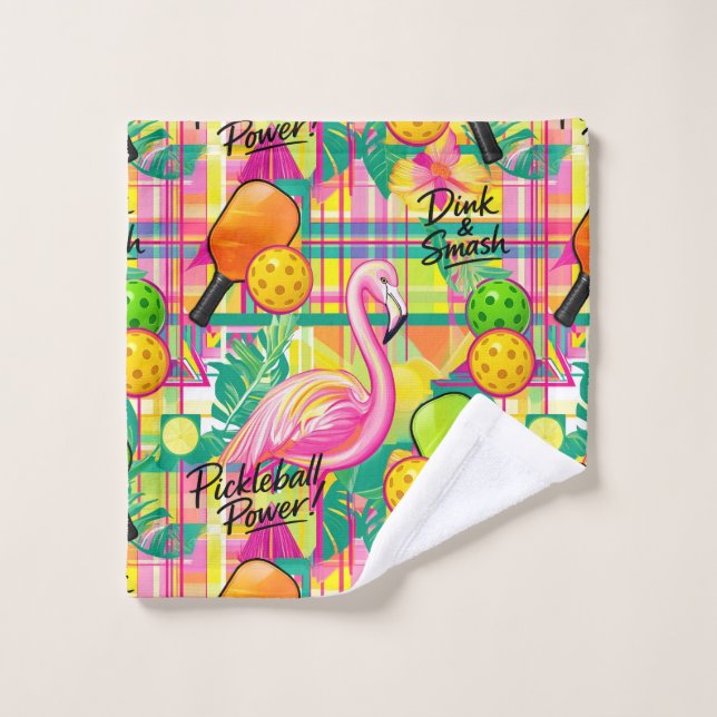 Tropical Flamingo Pickleball  (Toallita)
