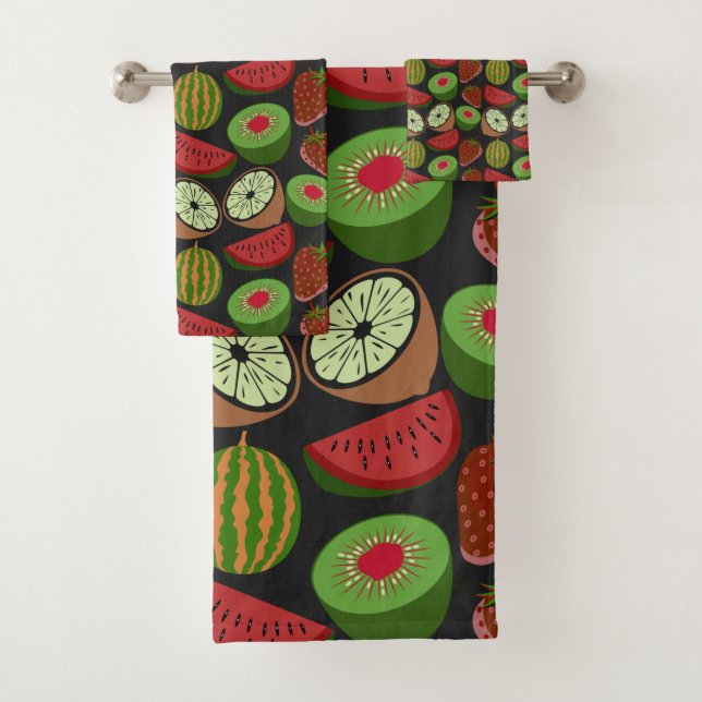 Tropical fruit seamless pattern colorful (In situ)