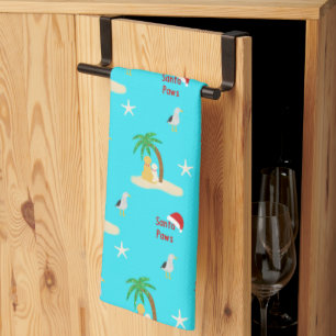 Tropical Island Dogs Navidades Kitchel Toalla