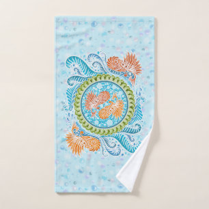 Tropical Koi Mandala Vibrante Ocean Zen Art