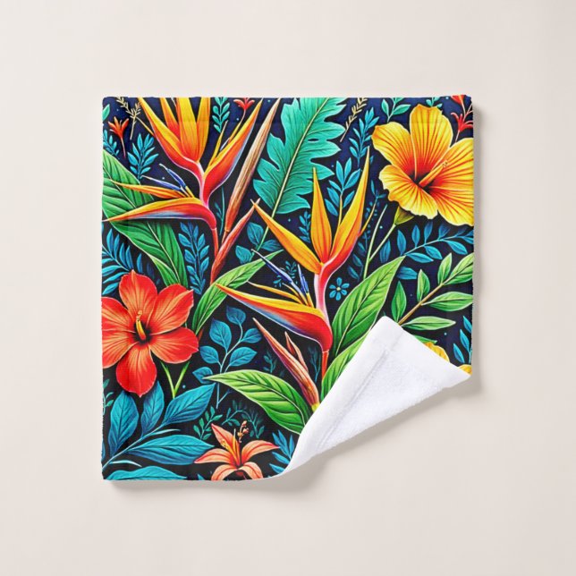 Tropical Leaves Bloom Art (Toallita)