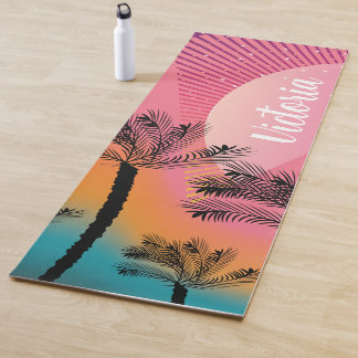 Tropical Ombré Name Yoga Mat