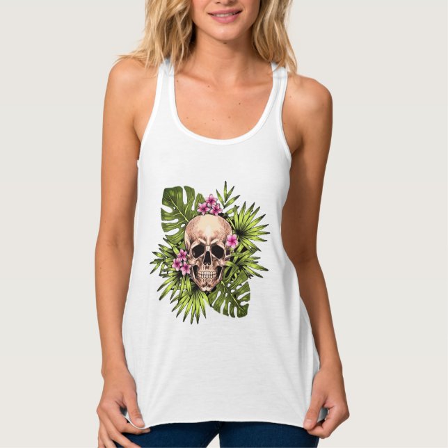 Tropical Skeleton Tank Top (Anverso)