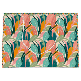 Tropicales de colores: Bolsa de regalo de palmas e