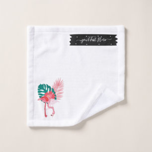 Trópico Cute divertido flamingo patrón acuarela