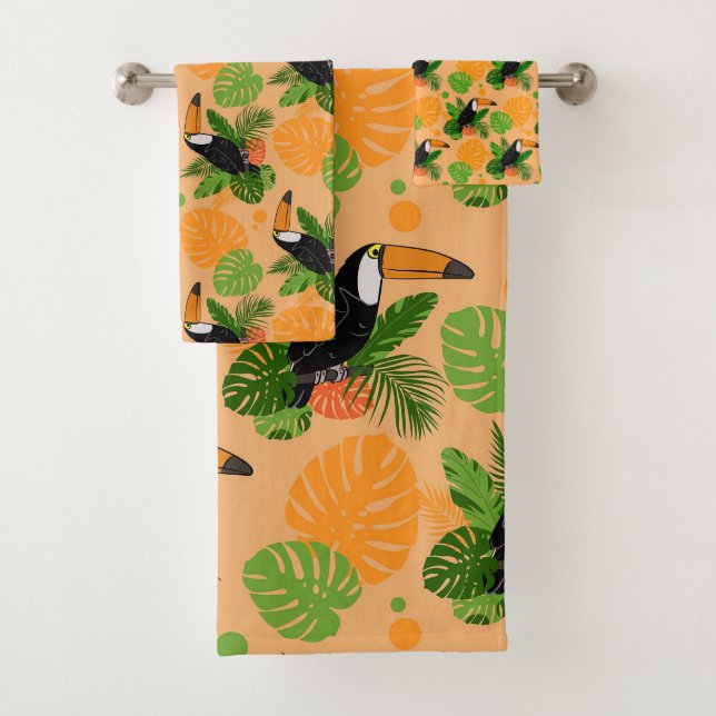 Trópico Toucan Bird Seamless Pattern (In situ)
