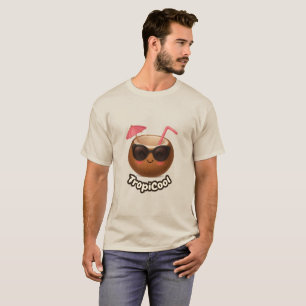 TropiCool Coconut - Graciosa camiseta de coco de v