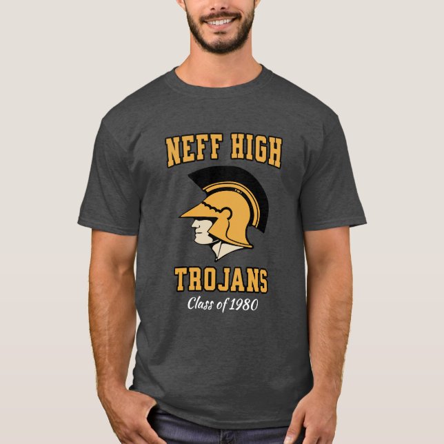 Troyanos del instituto Neff - Camiseta de La Mirad (Anverso)