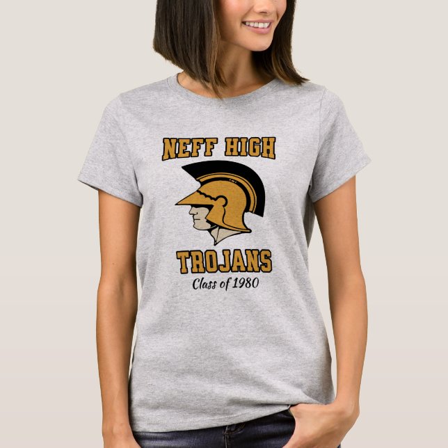 Troyanos del instituto Neff - Camiseta de La Mirad (Anverso)