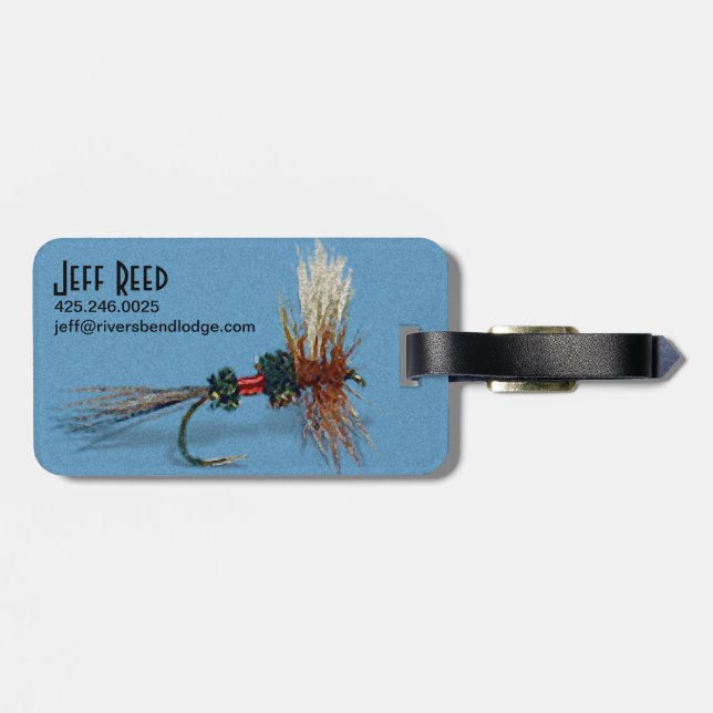 Trucha arco iris - etiqueta del equipaje (Atrás Horizontal)