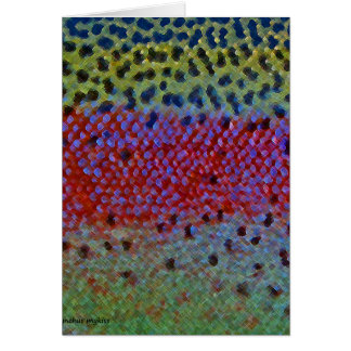 Trucha arco iris - tarjeta