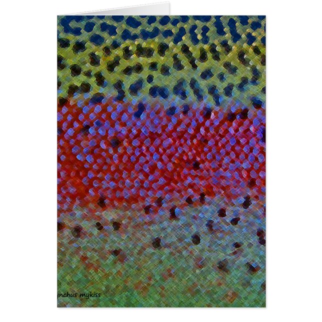 Trucha arco iris - tarjeta (Frente)