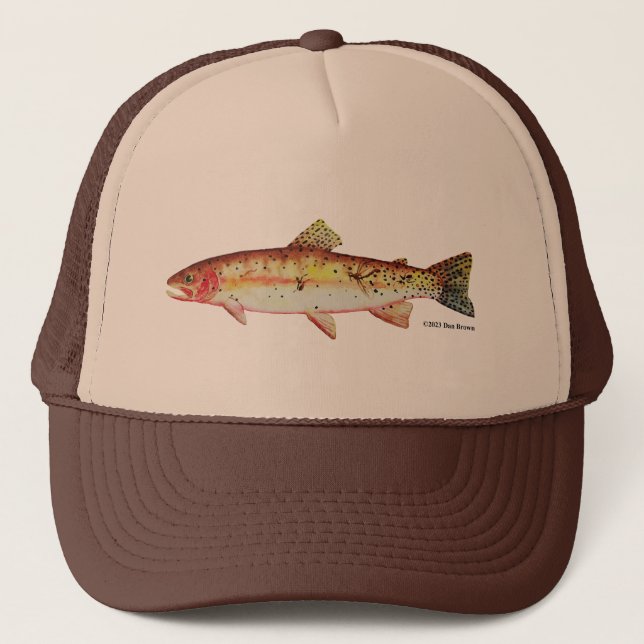 Trucha de garganta de Yellowstone: Sombrero de béi (Anverso)