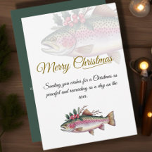 Trucha Feliz Invitación de Navidad