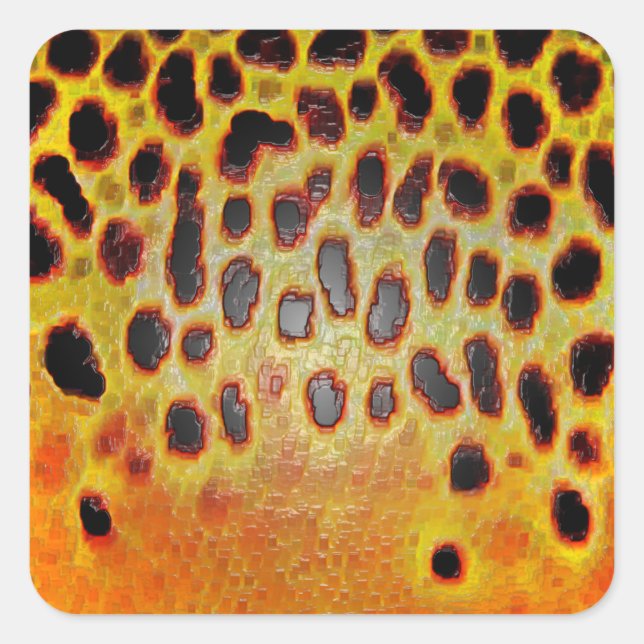 Trucha marrón - Pegatinas (Anverso)