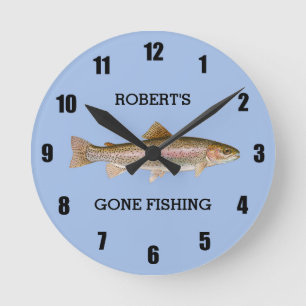 Trucha personalizada que se fue a pescar reloj gra