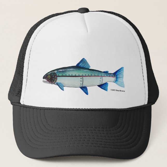 Trucha Steelhead; Sombrero de béisbol (Anverso)