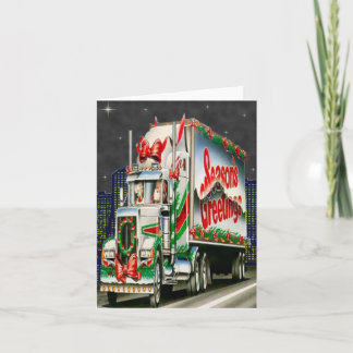 Truckin Santa - Tarjeta de nota