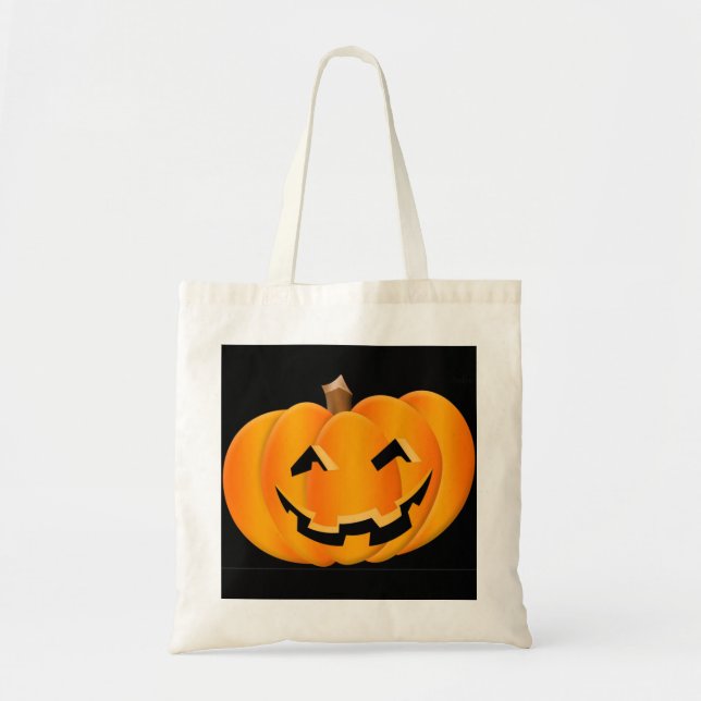 Truco de calabaza de Halloween o tratar la bolsa (Frente)