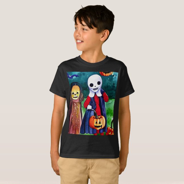 Truco de Halloween o camiseta de tratantes (Anverso completo)