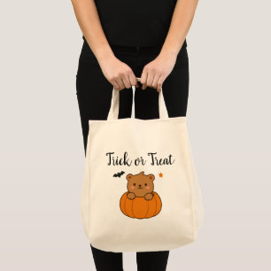 Truco de Halloween o oso de tratamiento en bolsa d