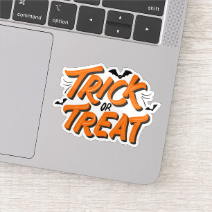 Truco de Halloween o pegatina miedoso