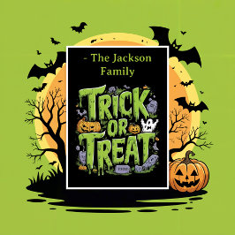 Truco espeluznante o fiesta de Halloween de Slime