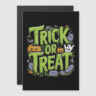 Truco espeluznante o trata a Slime Halloween