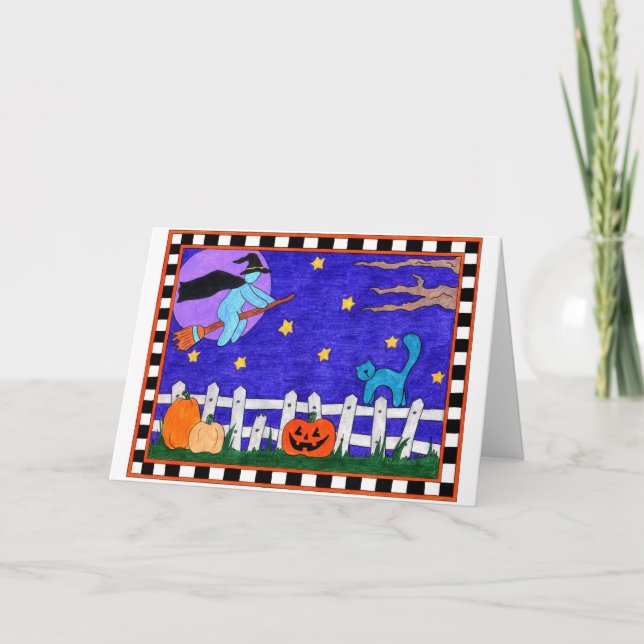 Truco o tarjeta de felicitación de la invitación (Anverso)