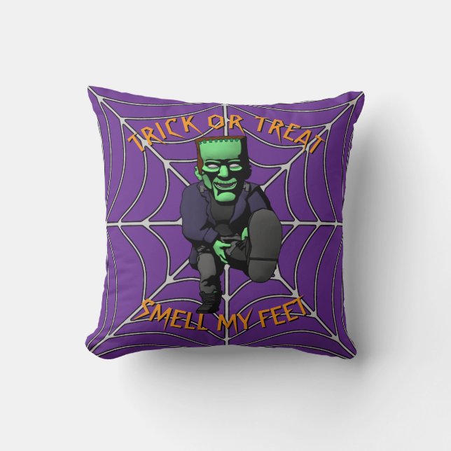 Truco o trata de oler mi almohada de pies (Anverso)