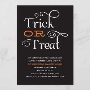 TRUCO O TRATAMIENTO INVITACIÓN DE HALLOWEEN PART