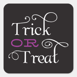 TRUCO O TRATAMIENTO PEGATINAS DE HALLOWEEN