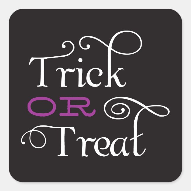 TRUCO O TRATAMIENTO | PEGATINAS DE HALLOWEEN (Anverso)