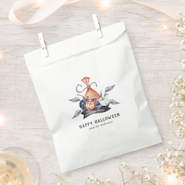 Truco o trato | Bolsas de favores de Halloween (Cortado)