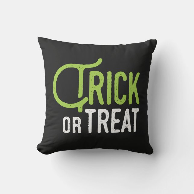 Truco o trato | Cojín decorativo de Halloween (Anverso)