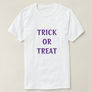 Truco o trato de camiseta masculina