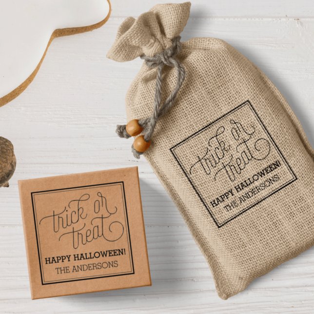 Truco o trato de sello de Halloween personalizado (Subido por el creador)